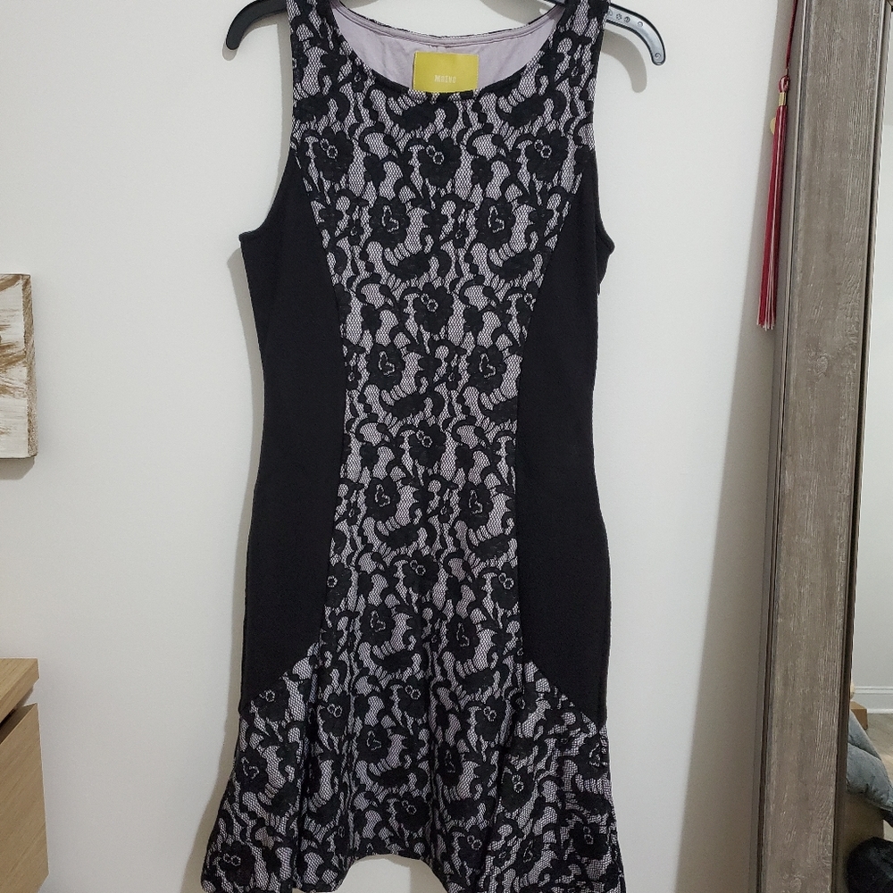 Maeve black lace dress